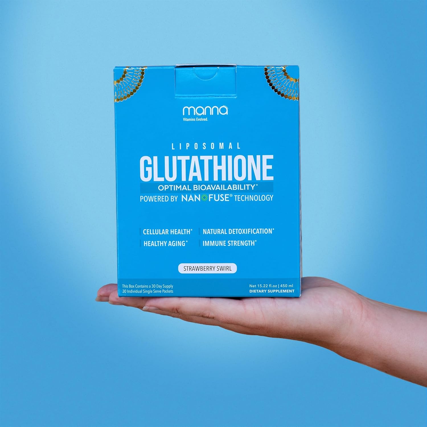 Advanced Liposomal Glutathione Supplement by Manna Vitamins - Enhanced Absorption Formula