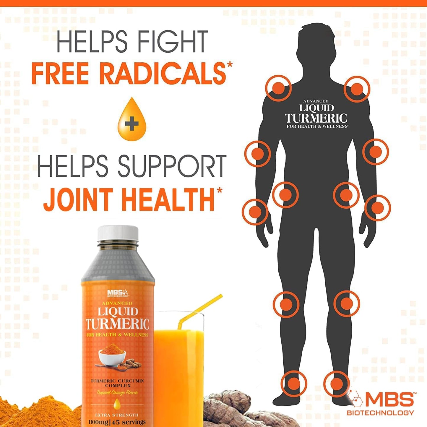 Advanced Liquid Turmeric by MBS Biotechnology - Highly Effective Supplement