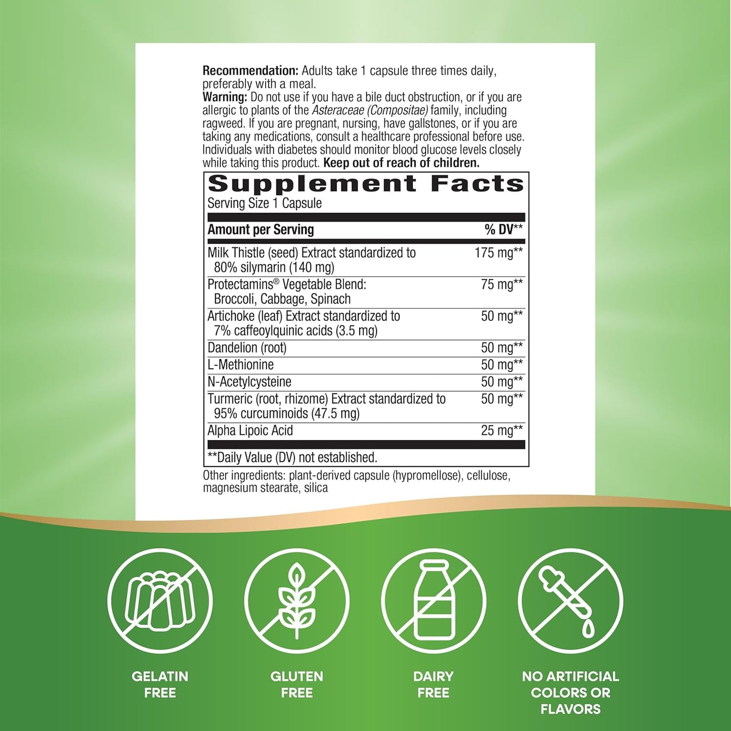 Advanced Liver Support Formula - Nature's Way Super Thisilyn for Liver Function - 60 Capsules