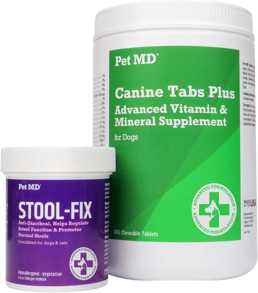 Advanced Multivitamin & Digestive Support for Dogs - Pet MD Canine Tabs