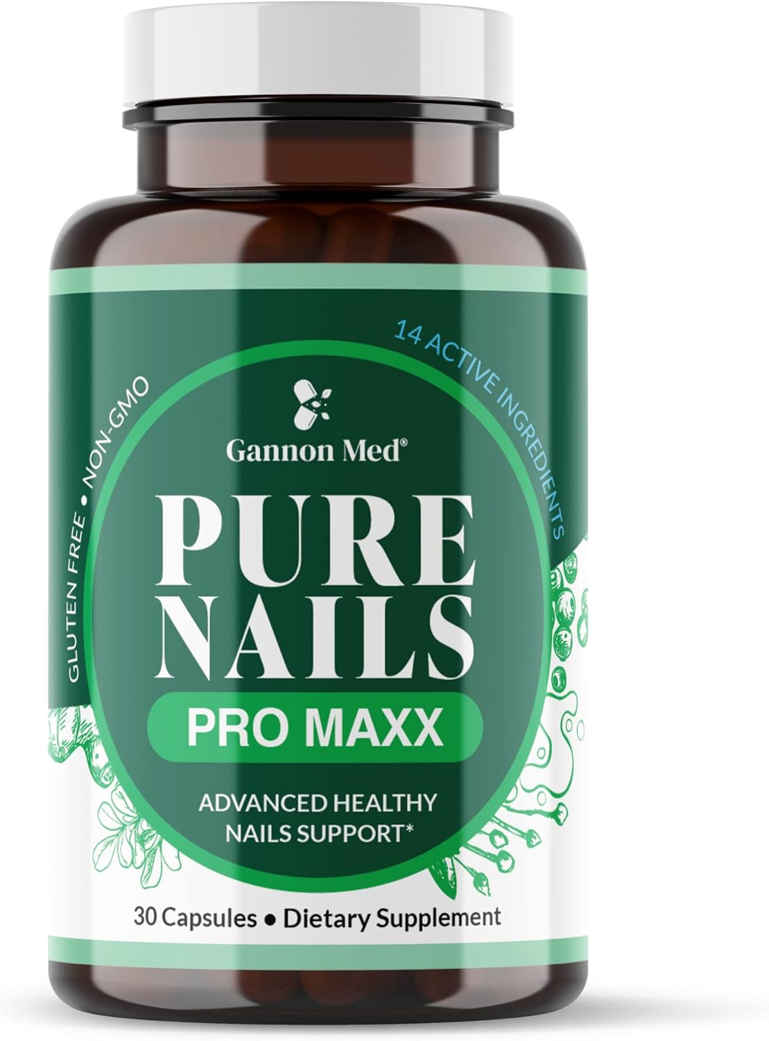 Advanced Nail Support Supplement with Probiotics for Healthy Nails - 30 Capsules