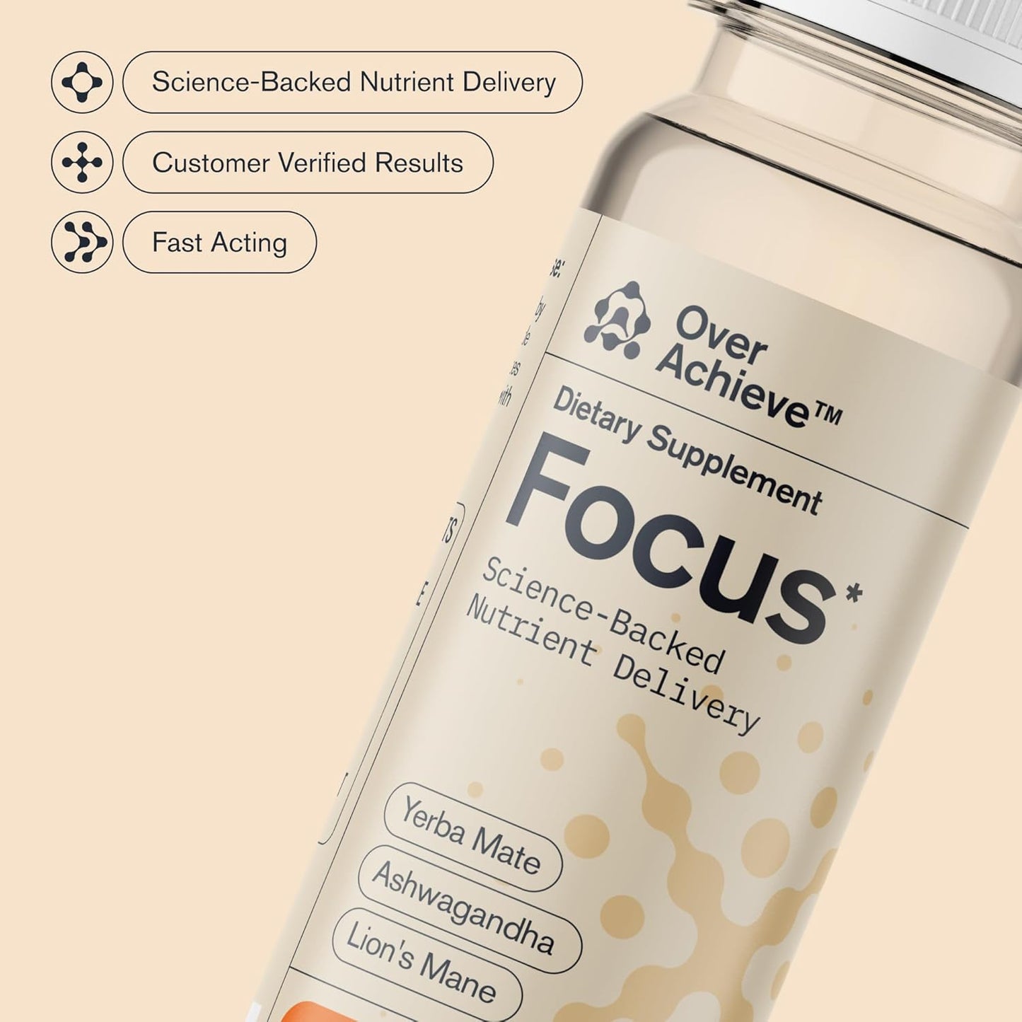 Advanced Nanoscience Technology 12 Pack: Stress Calming, Sleep Aid, Nootropic Brain Focus Drinks