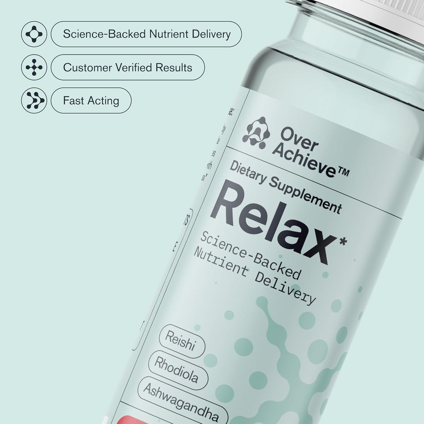 Advanced Nanoscience Technology 12 Pack: Stress Calming, Sleep Aid, Nootropic Brain Focus Drinks