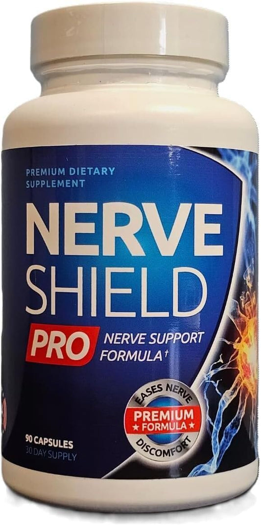 Advanced Nerve Shield Pro Supplement - Nerve Formula with Alpha Lipoic Acid, Lion's Mane, and Essential Ingredients for Neuropathy Relief and Long-Term Support