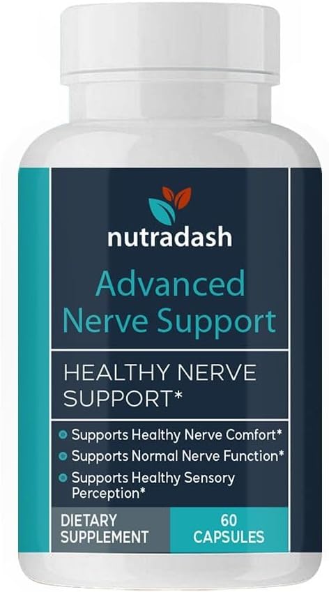 Advanced Nerve Support Formula - 60 Capsules (1 Month Supply) by Nutradash