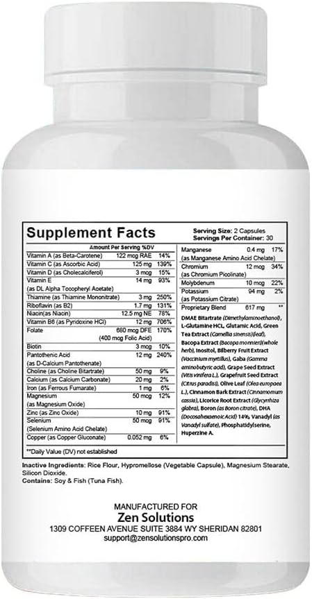 Advanced Nerve Support Formula - 60 Capsules (1 Month Supply) by Nutradash