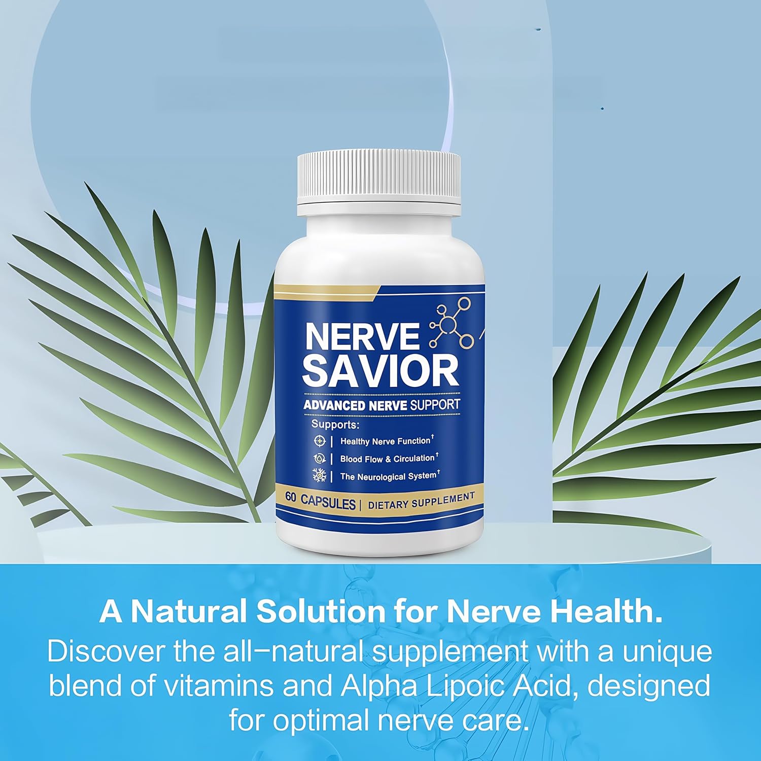 Advanced Nerve Support Supplement - 2 Pack for Neuropathy Relief