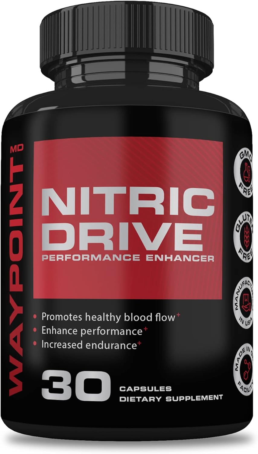 Advanced Nitric Oxide Booster for Men with L Arginine & L Citrulline - Muscle Recovery & Blood Flow Supplement