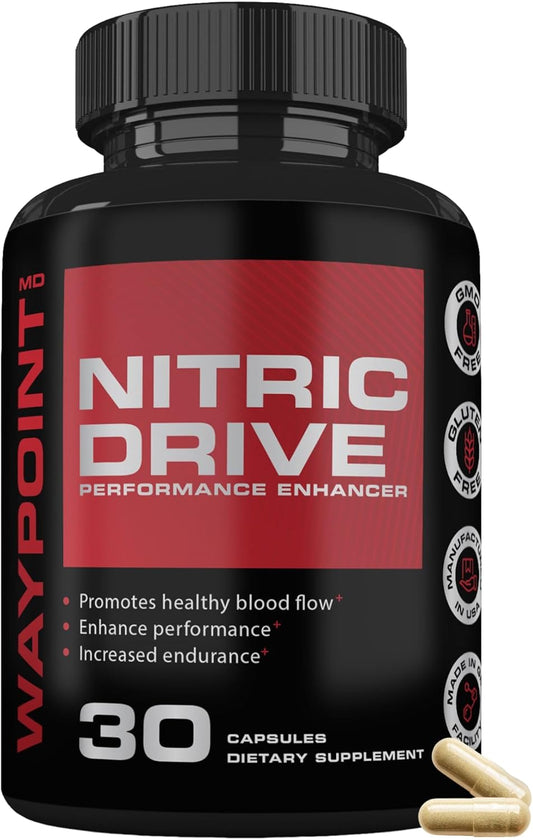Advanced Nitric Oxide Supplement for Men with L Arginine & L Citrulline - 342% Booster for Muscle Recovery & Blood Flow