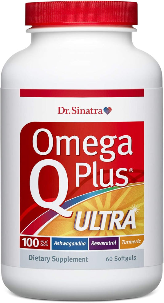 Advanced Omega Q Plus Ultra with Ashwagandha for Heart Health & Stress Relief