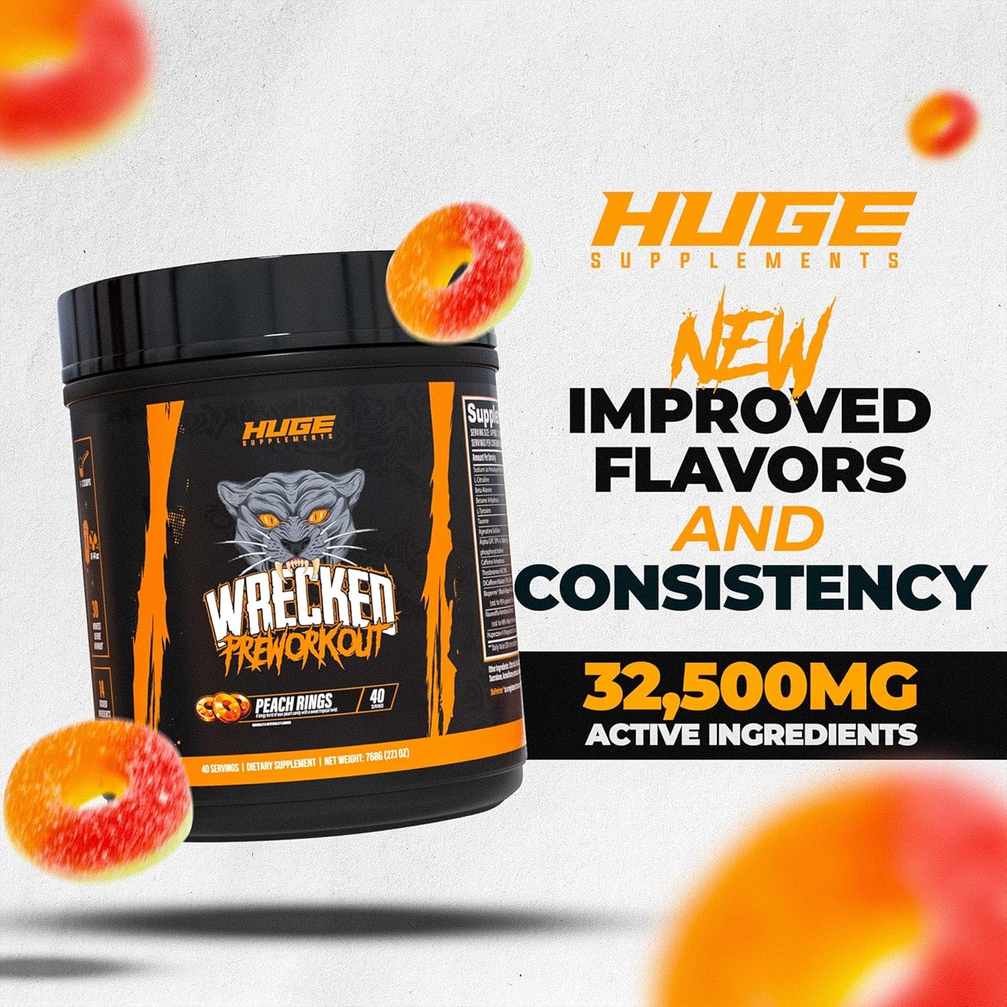 Advanced Pre Workout Powder with 10g L-Citrulline, 6.4g Beta Alanine, 5g Tyrosine - Boosts Energy, Focus, and Performance - 40 Servings