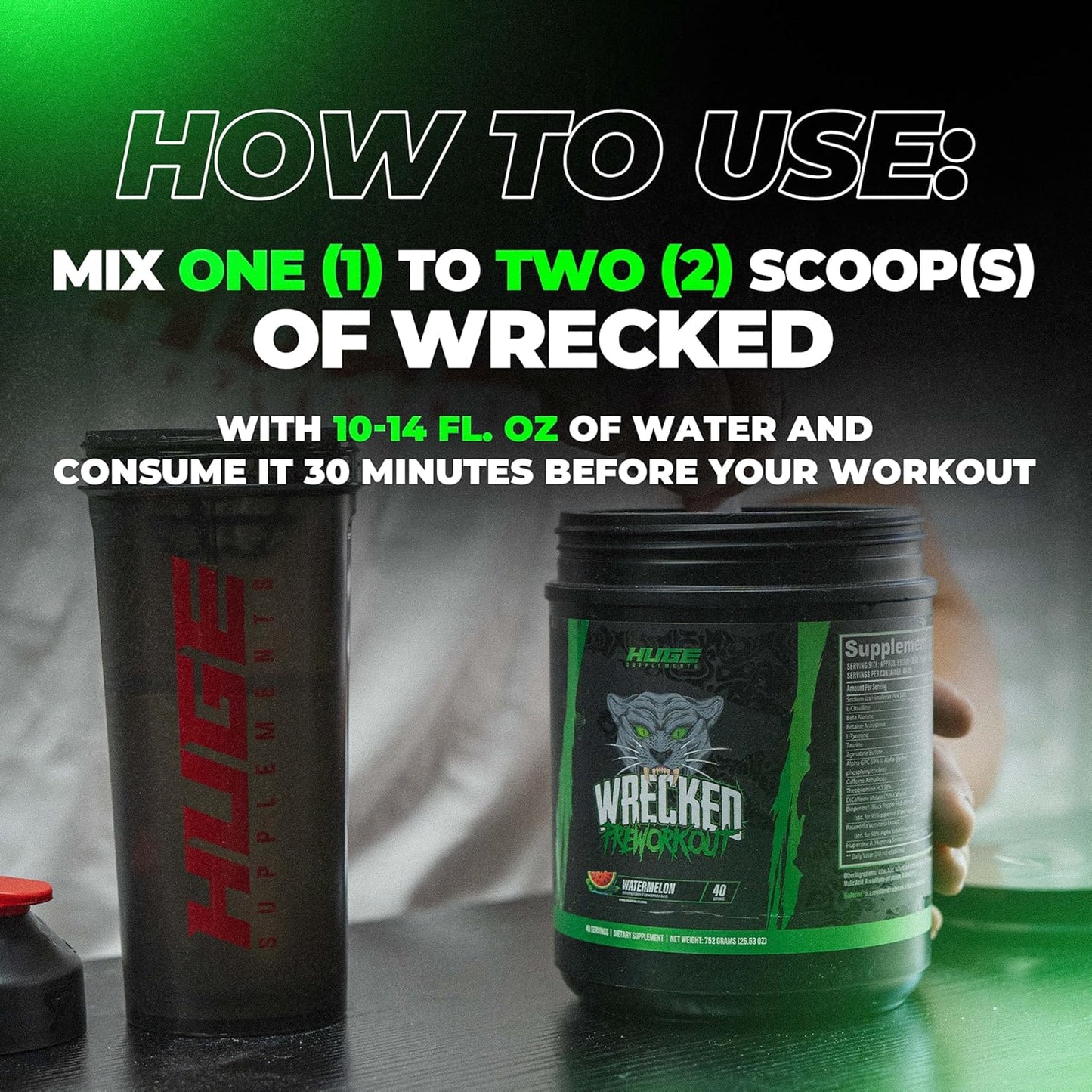Advanced Pre Workout Powder with L-Citrulline, Beta Alanine, Tyrosine, Alpha GPC, and Caffeine for Energy, Focus, and Performance - Watermelon Flavor