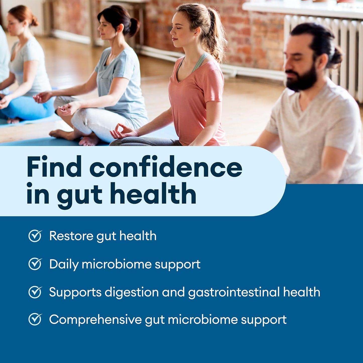 Advanced Probiotic with 100 Billion CFUs, 16 Strains, Organic Prebiotics - Digestive Health Support for Men & Women - Relieves Constipation, Diarrhea, Gas, Bloating