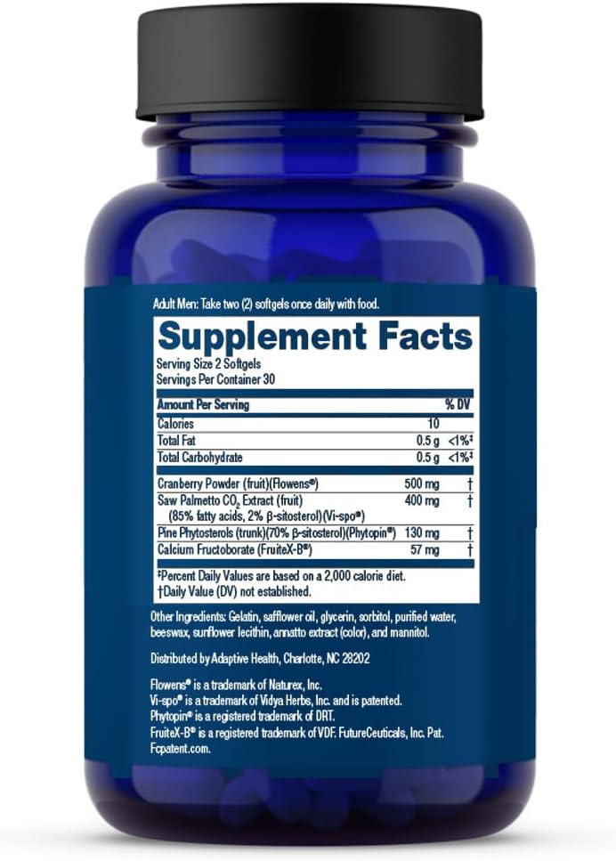 Advanced Saw Palmetto Prostate Support Supplement for Men - 60ct - SUPER BETA PROSTATE Max