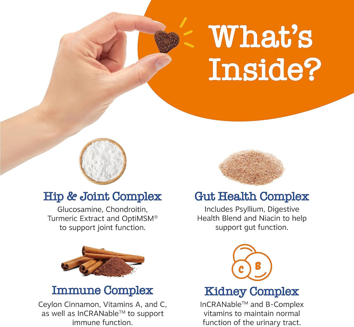 Advanced Senior Dog Multivitamin Treats with Glucosamine, Probiotics, and Enzymes - Grain-Free - Beef Flavor - 90 Count