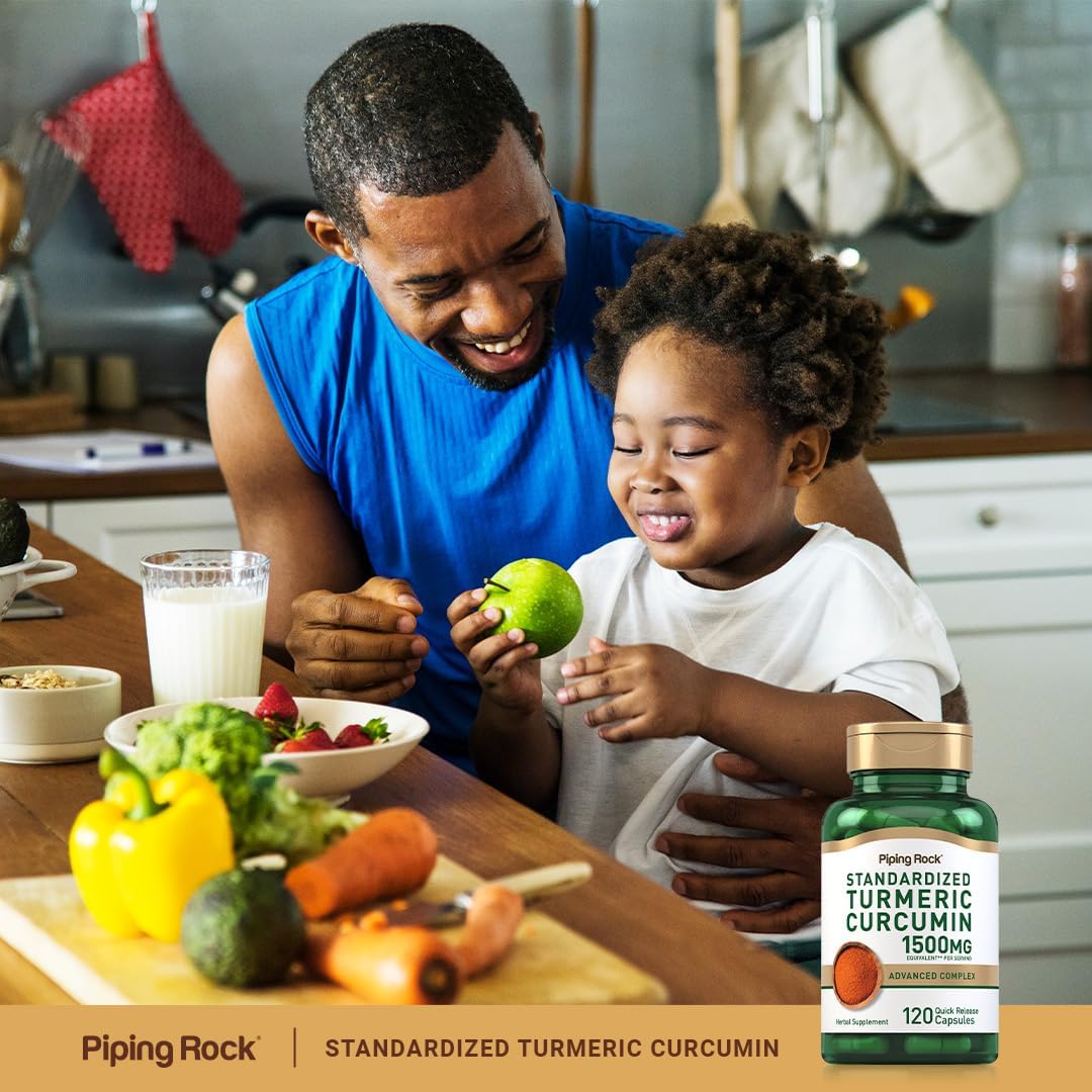 Advanced Turmeric Curcumin Complex 1500mg with Black Pepper & Tart Cherry | 120 Capsules | Non-GMO, Gluten Free Formula