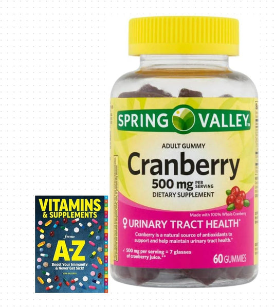 Adventure Home Spring Valley Cranberry Gummies 500mg, 60 Count - Better Vitamin Supplement Guide