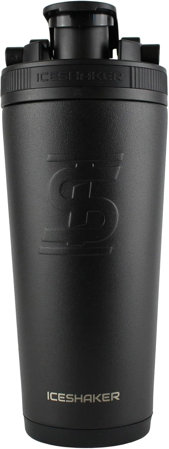 AF Logo Iceshaker Insulated Stainless Steel Water Bottle - Double Walled Shaker Bottle for Workouts