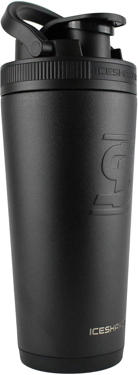 AF Logo Iceshaker Insulated Stainless Steel Water Bottle - Double Walled Shaker Bottle for Workouts