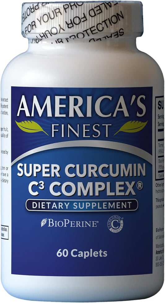 AFI Super Curcumin C3 Complex 1000mg with Turmeric 95% and Black Pepper Extract for Joint Health - Vegetarian, Gluten-Free, Non-GMO Formula by AFI AMERICA's FINEST INC