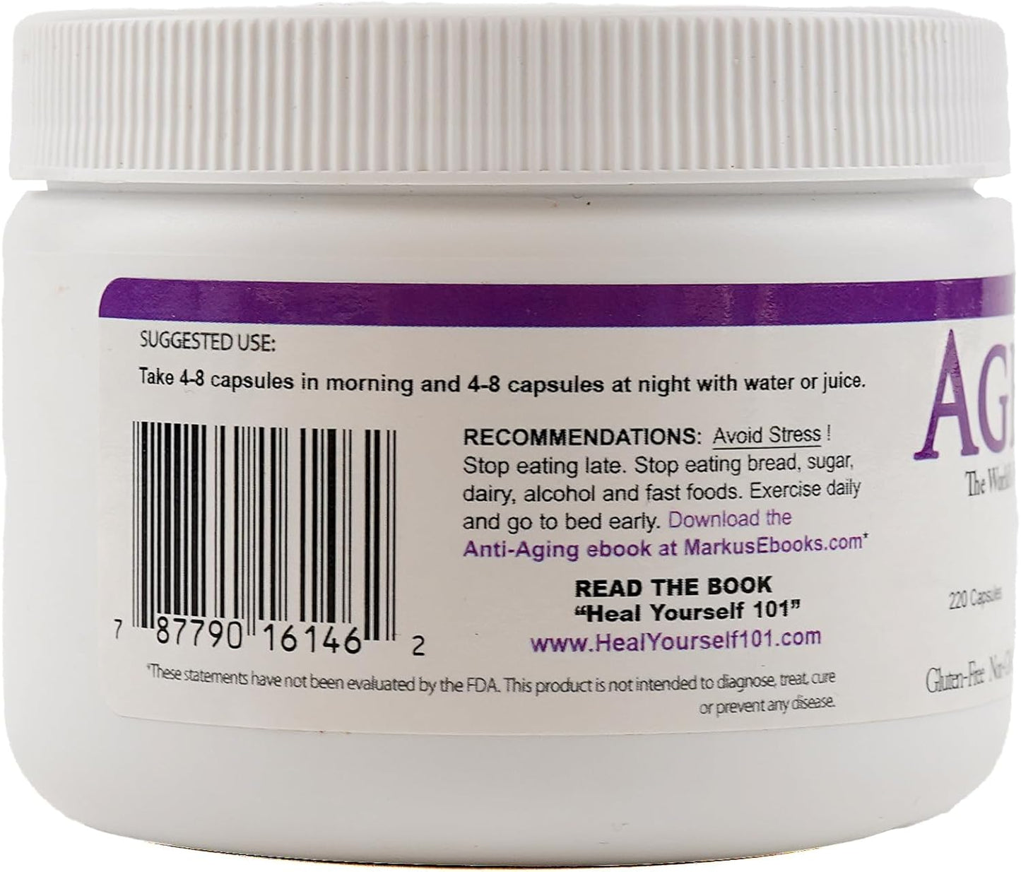 Age-Free Antioxidant & Adaptogen Capsules - Tocotrienols, B Complex, Ellagitannin, Ashwagandha Supplement