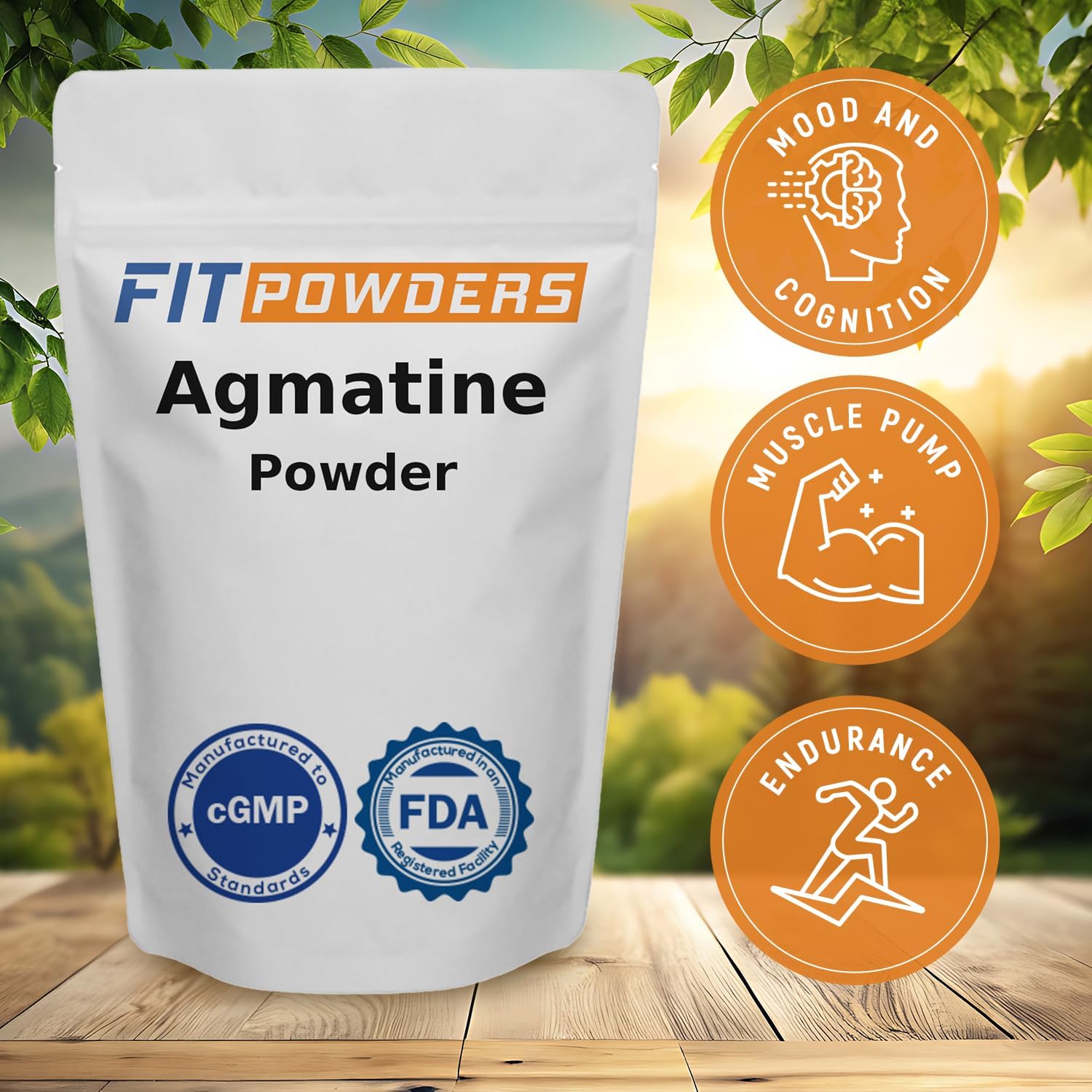 Agmatine Sulfate Powder - 1kg (Various Sizes) for Strength & Pump - 100% Pure, Vegan, Gluten-Free