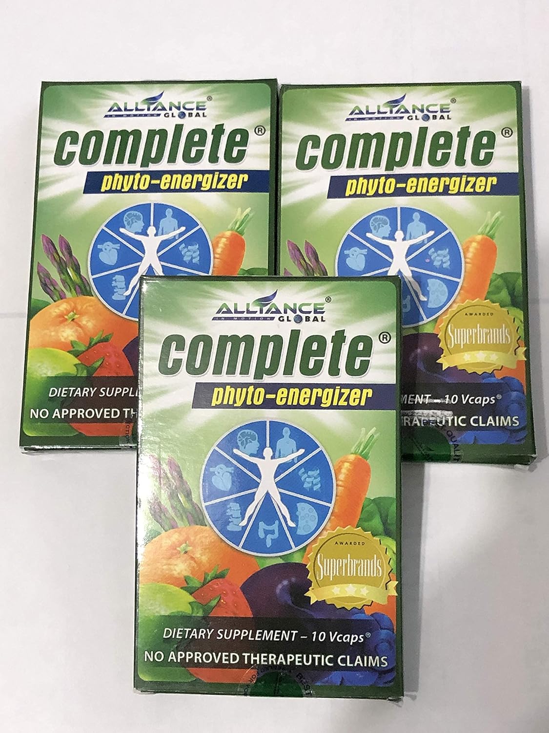 AIM GLOBAL Complete Phyto-Energizer 30 Capsules Pack - Dietary Supplement with 10 Capsules