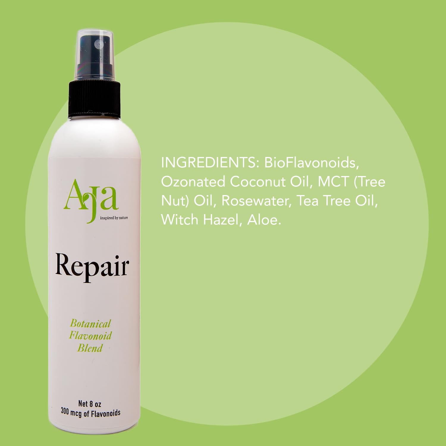 AJA REPAIR Mist - Organic BioFlavins Skin Soothing Spray for Irritations - 8 Ounce