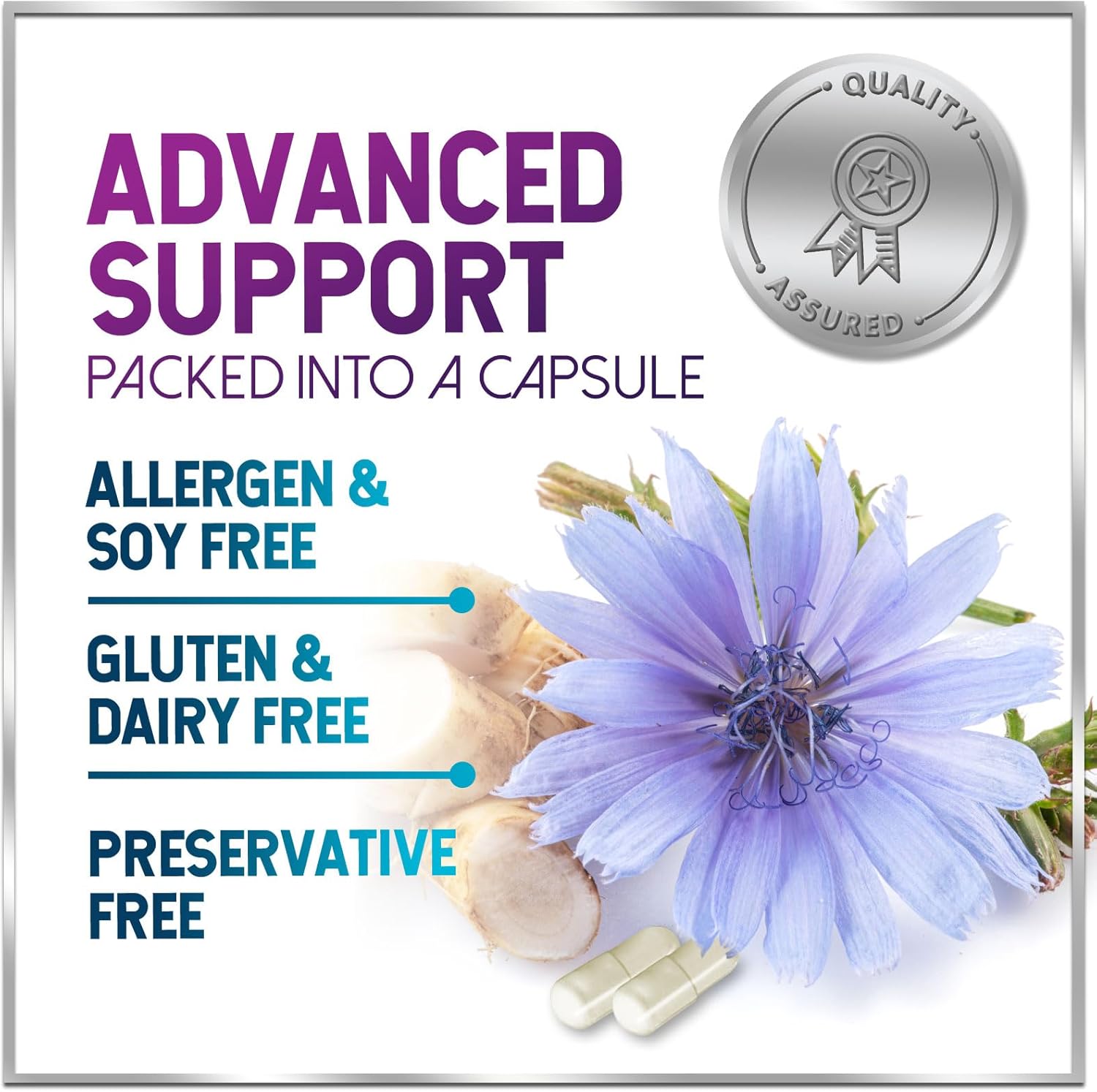 Akkermansia Probiotic Supplement with Inulin Fiber - 2 Billion AFU, GLP-1 & Digestive Health Support - 120 Capsules