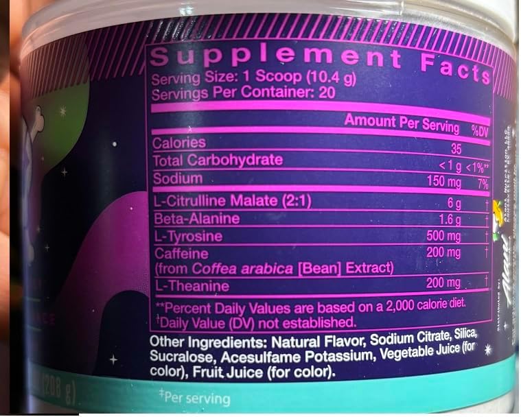 Alani Nu Witch's Brew Pre Workout Powder - Amino Energy Boost with 200mg Caffeine, L-Theanine, Beta-Alanine, Citrulline - 30 Servings