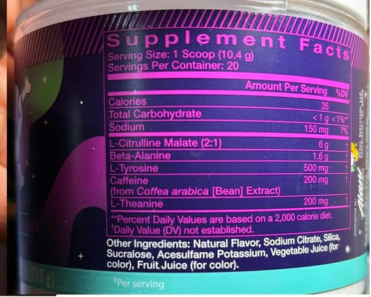 Alani Nu Witch's Brew Pre Workout Powder - Amino Energy Boost with 200mg Caffeine, L-Theanine, Beta-Alanine, Citrulline - 30 Servings