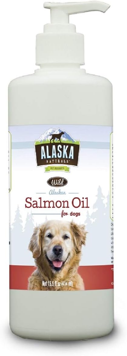 Alaska Naturals Alaskan Wild Salmon Oil Pump for Dogs, 15.5 oz