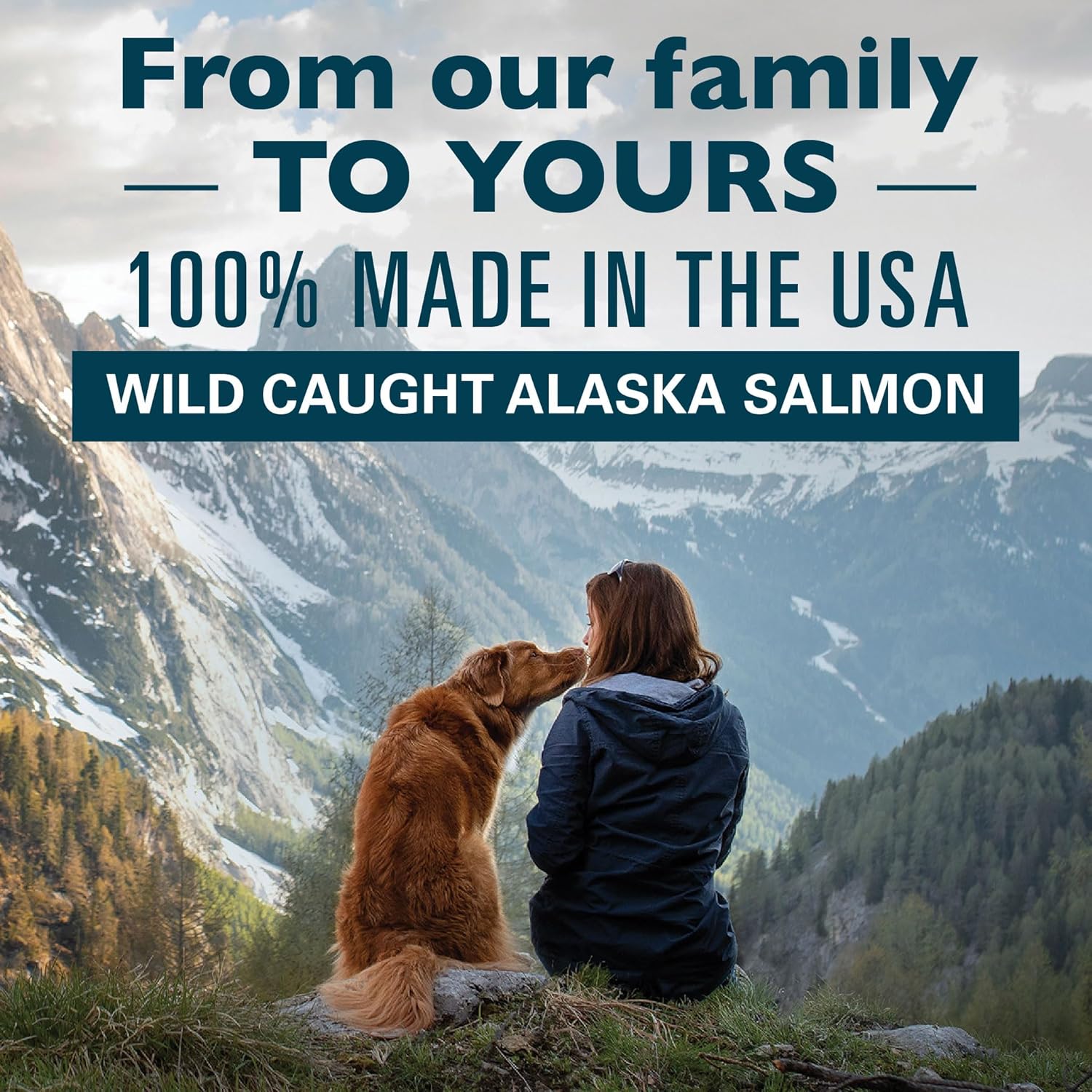 Alaska Naturals Wild Salmon Oil Dog Food Topper for Healthy Skin & Coat - EPA & DHA Omega-3 Supplement - Made in USA - 15.5 oz Bottle