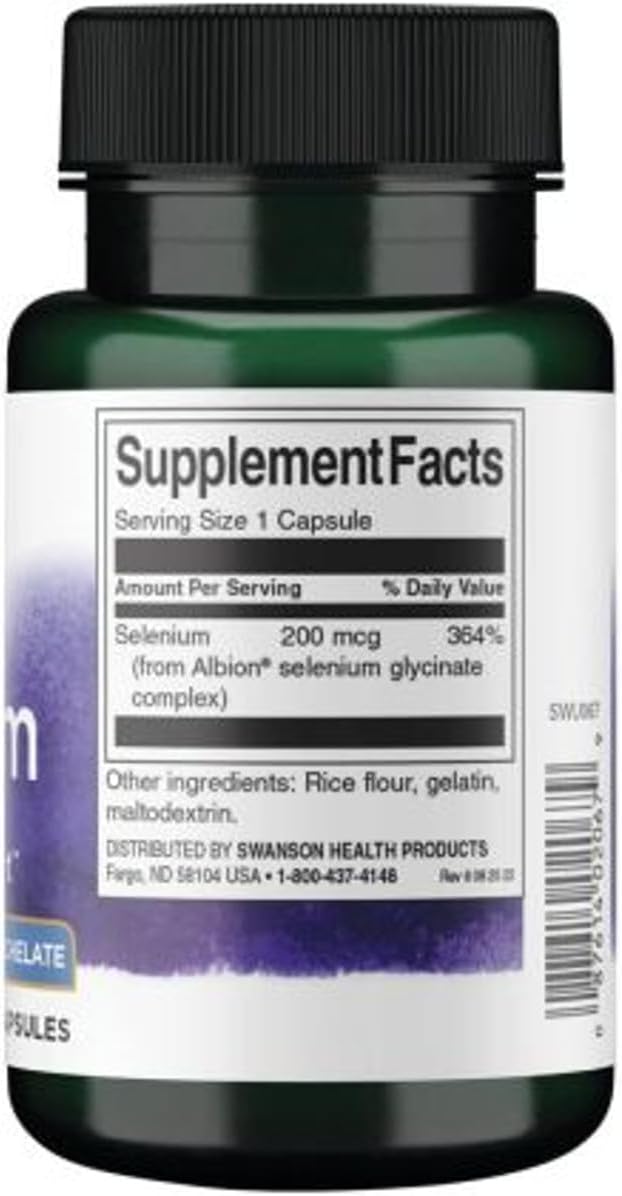 Albion Complexed Selenium 200 mcg Supplement - 90 Capsules by Swanson