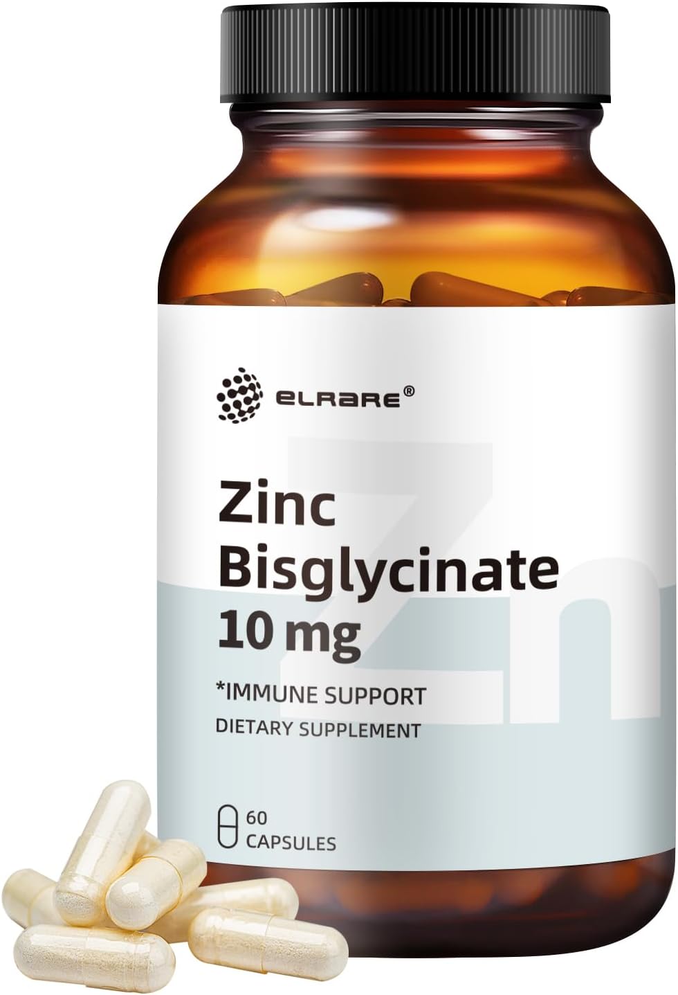 Albion TRAACS Zinc Bisglycinate Supplement 10mg, 60 Mini Capsules Size#2