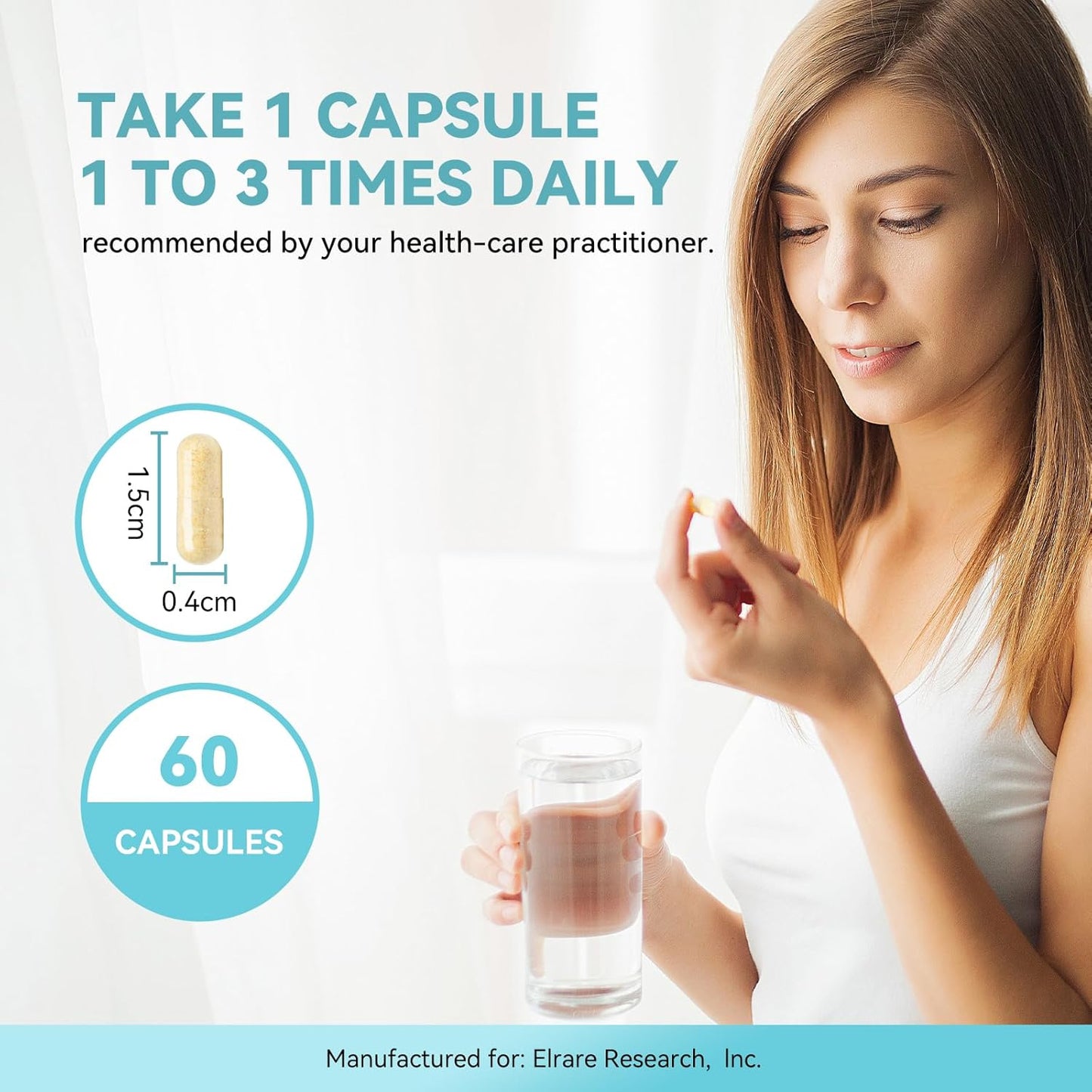 Albion TRAACS Zinc Bisglycinate Supplement 10mg, 60 Mini Capsules Size#2