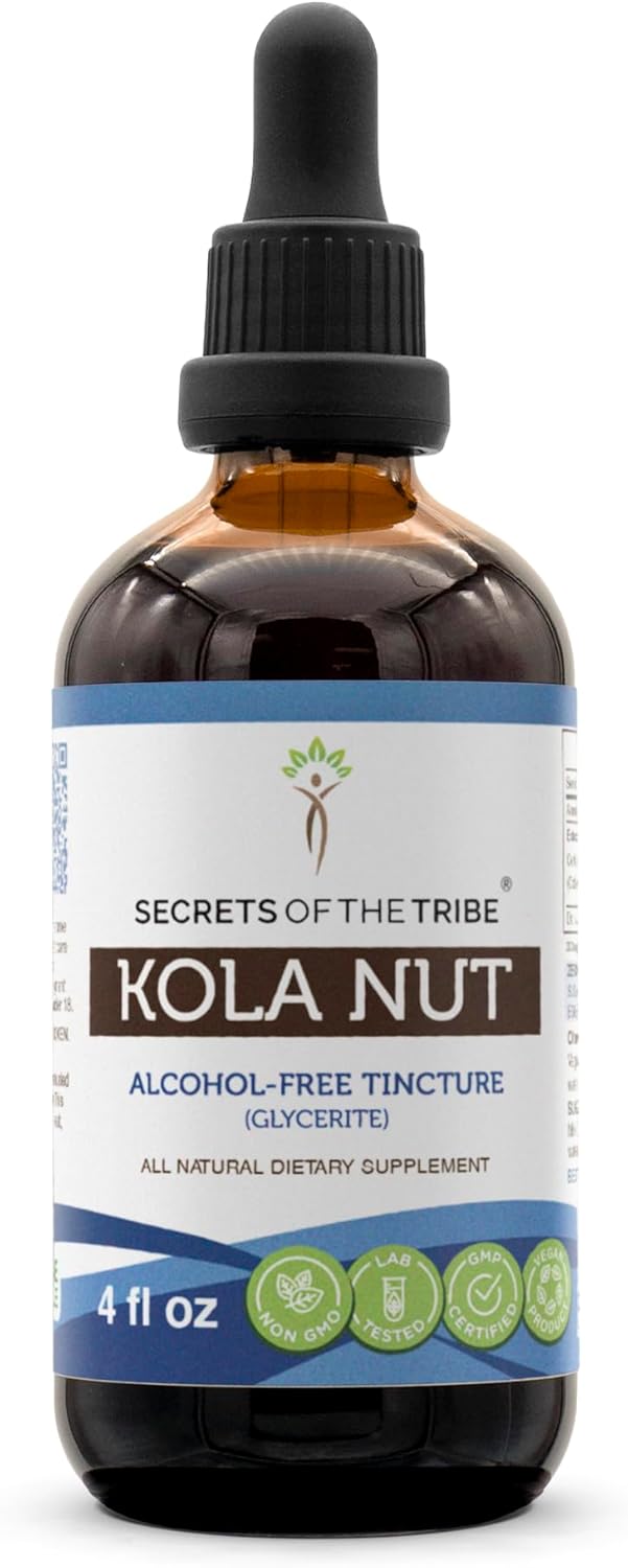 Alcohol-Free Secrets of the Tribe Kola Nut Tincture Extract - 4 FL OZ