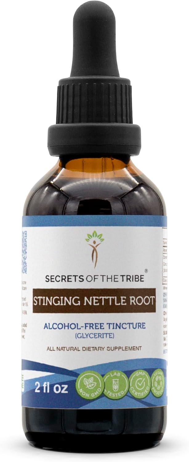 Alcohol-Free Stinging Nettle Liquid Extract (2 FL OZ) by Secrets of the Tribe
