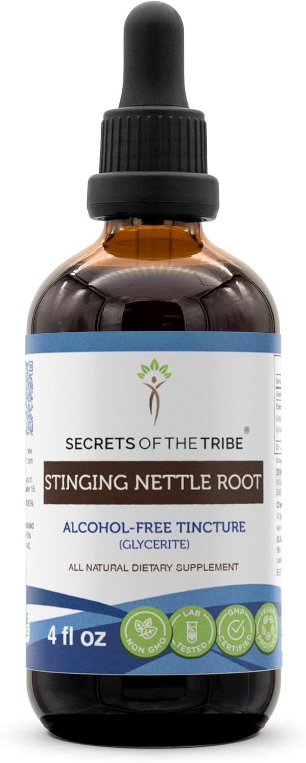 Alcohol-Free Stinging Nettle Liquid Extract (4 FL OZ) by Secrets of the Tribe