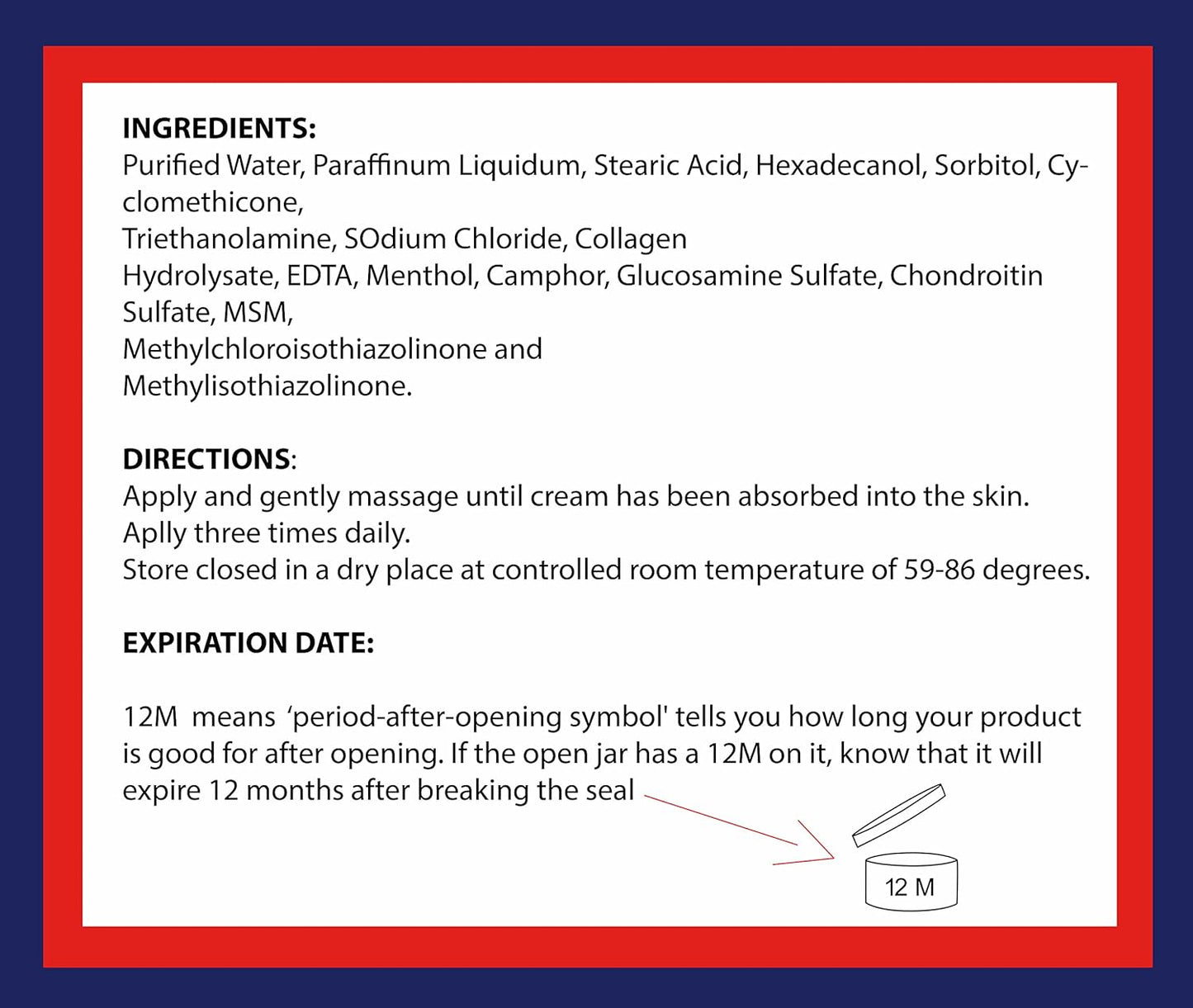 ALFA VITAMINS ALFLEXIL Glucosamine & Chondroitin Cream with MSM & Collagen - 4 Oz Jar (2 PACK) for Joint, Bone & Muscle Pain Relief
