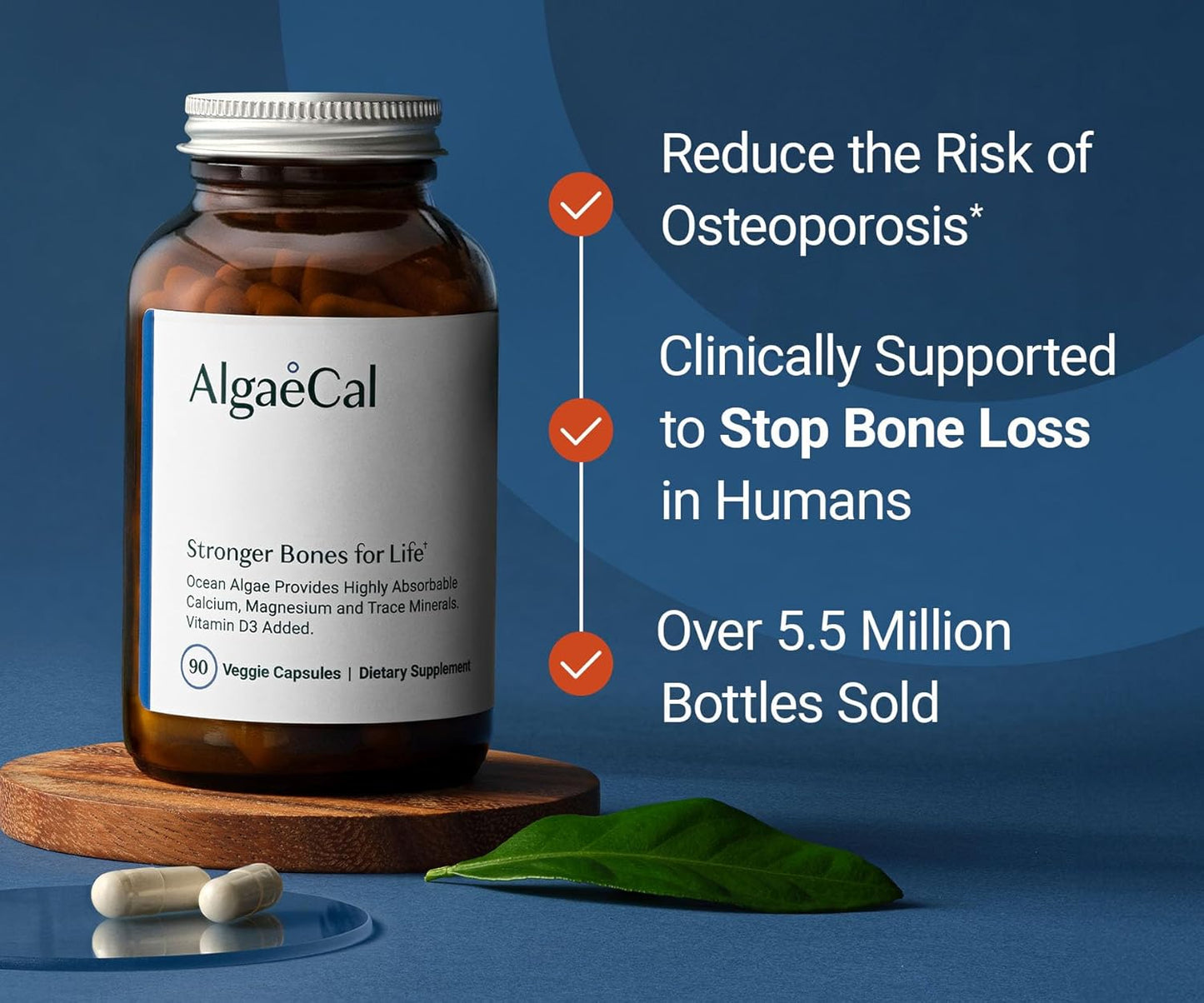 Algaecal Collagen Bundle with Verisol, Fortibone, Fortigel, Vitamin D3, & Calcium for Bone Health & Anti-Aging
