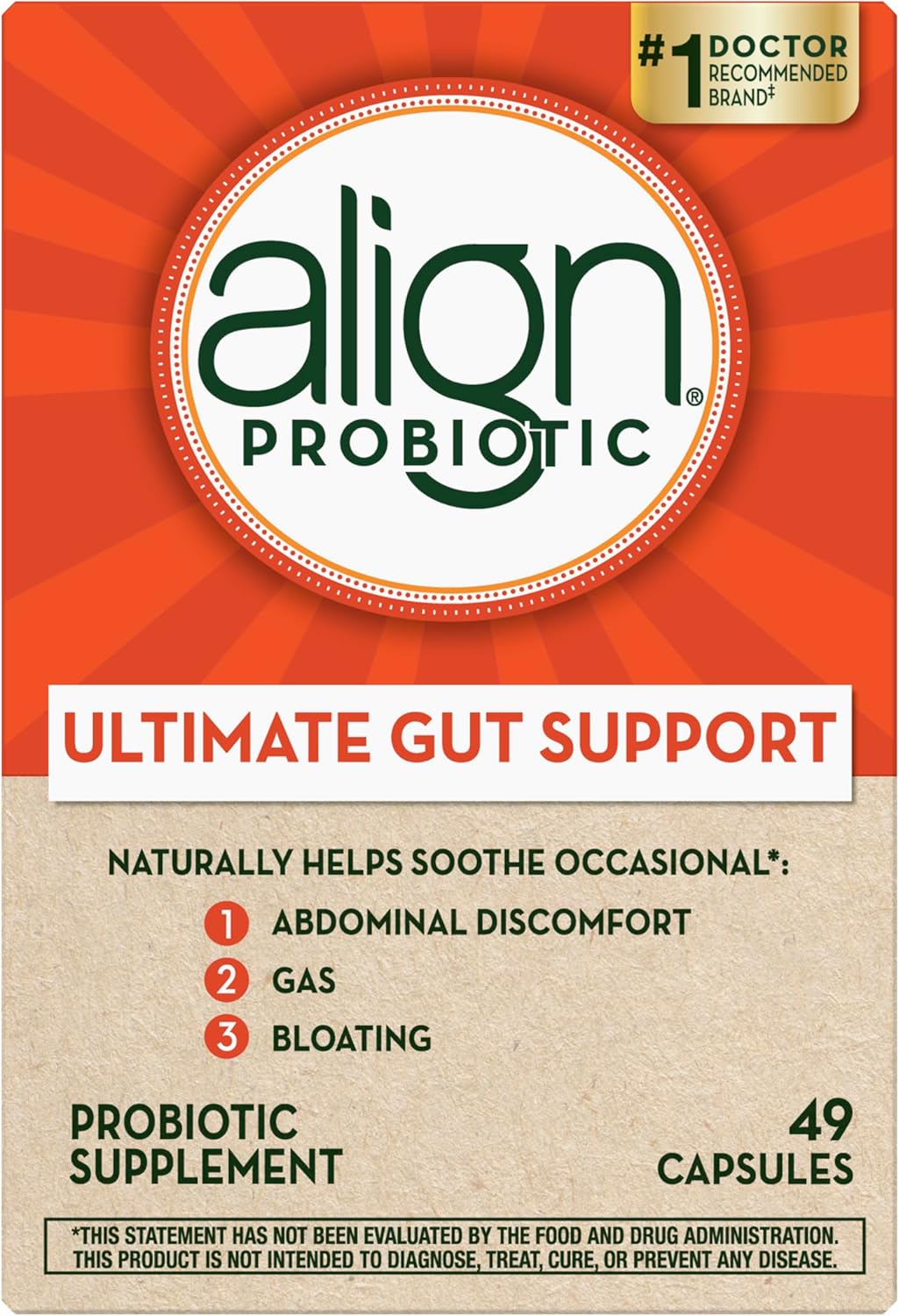 Align Probiotic Supplement Capsules - 49 Count, Various Packaging Options