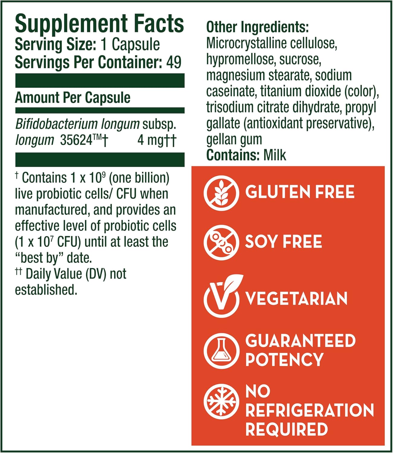 Align Probiotic Supplement Capsules - 49 Count, Various Packaging Options