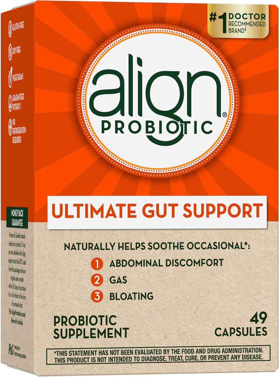 Align Probiotic Supplement Capsules - 49 Count, Various Packaging Options