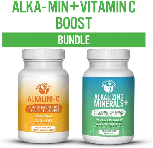 Alka-Min + Vitamin C Boost Bundle: Alkaline Supplements for a Healthy Life