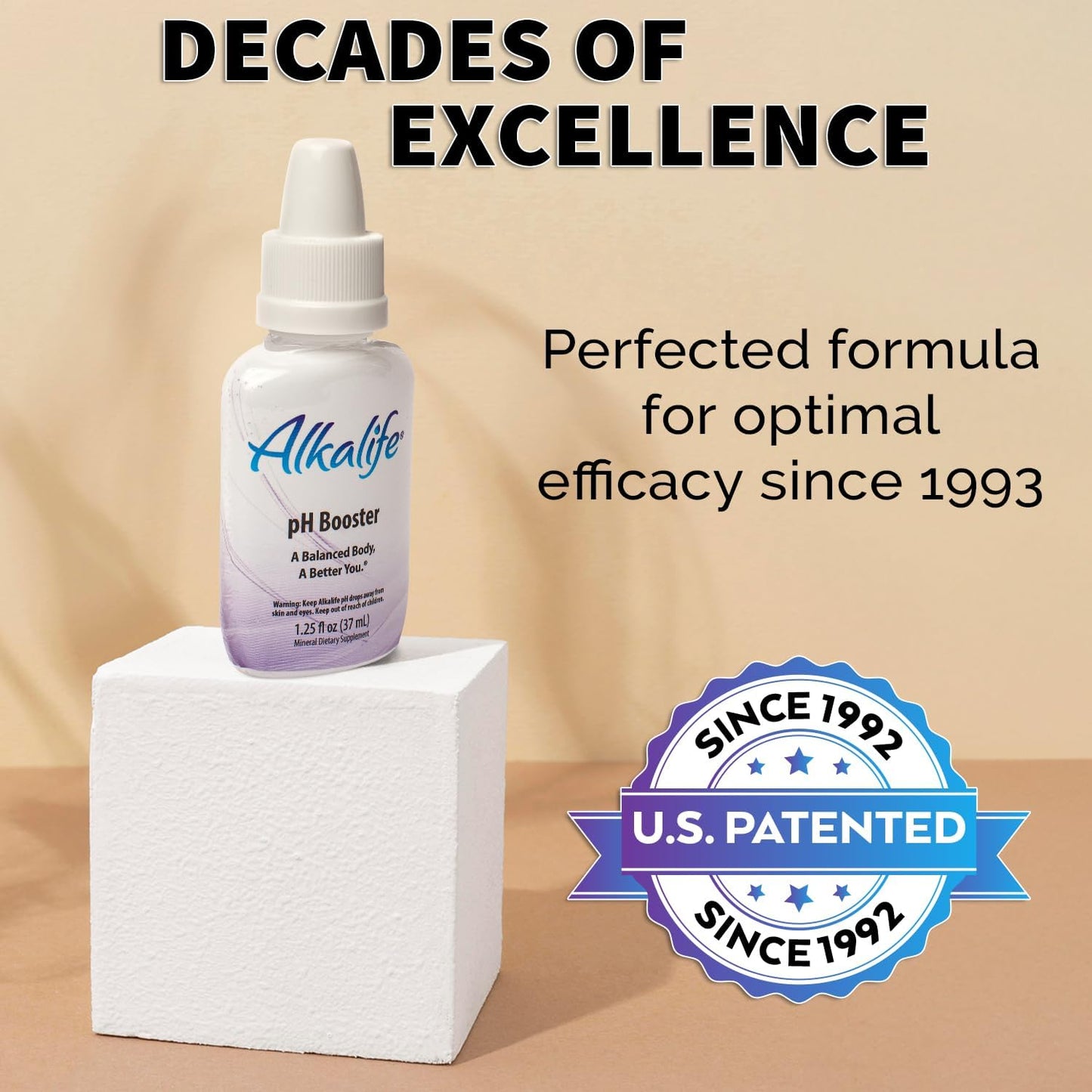 Alkalife pH Booster Drops | Patented Alkaline Water Booster for Immune Support & Overall Wellness - 1.25oz