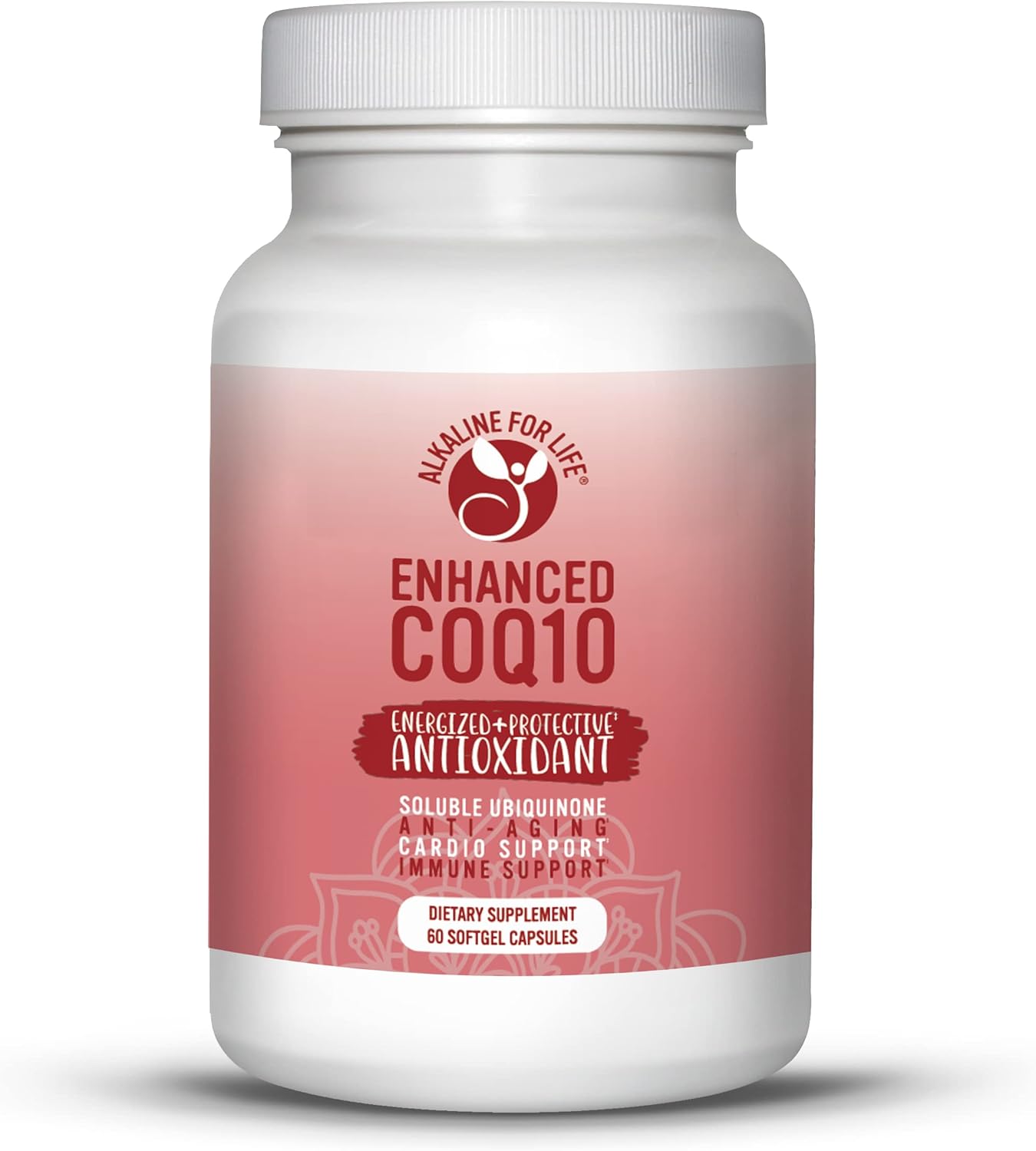 Alkaline for Life Enhanced COQ10: 100mg Coenzyme Q10 for Heart Health & Energy, Mitochondrial Support - 60 Day Supply