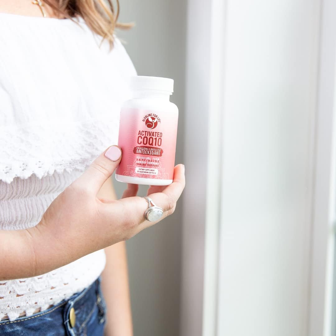 Alkaline for Life Enhanced COQ10: 100mg Coenzyme Q10 for Heart Health & Energy, Mitochondrial Support - 60 Day Supply