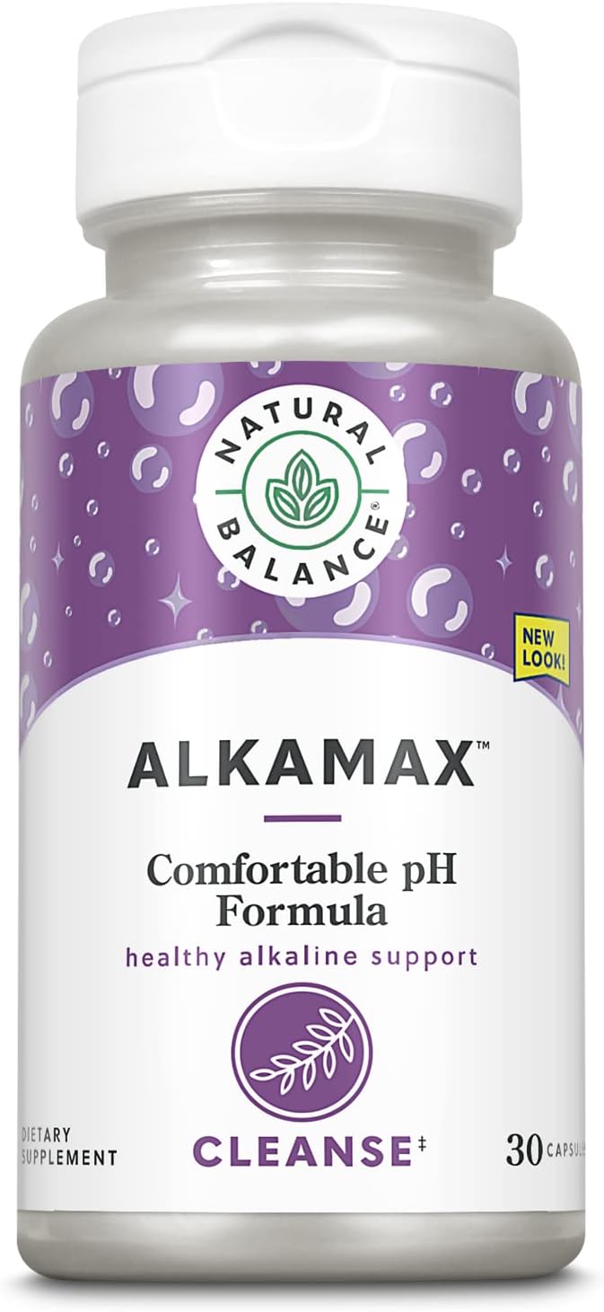 AlkaMax Capsules with Calcium, Magnesium, and Potassium - pH Balancer for Neutralizing Acidity - 30 Count