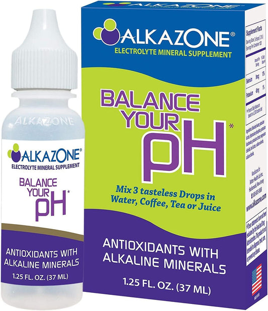 AlkaZone Alkaline pH Booster Drops 1.25 fl oz - 3 Pack for pH Balance